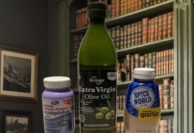 Benefits of Olive Oil Mixed w/Chopped Garlic & Acidophilus: